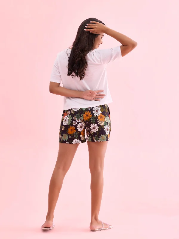 women-printed-black-cotton-knit-mid-rise-relaxed-fit-lounge-shorts